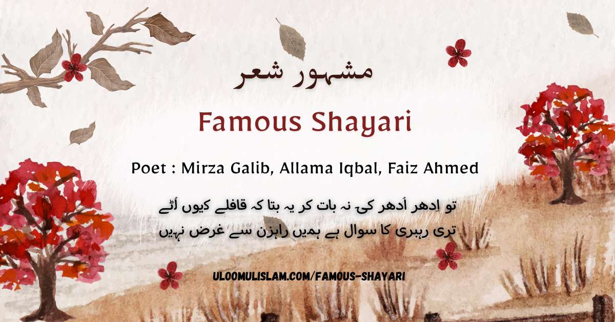 Famous Shayari – مشہور شعر