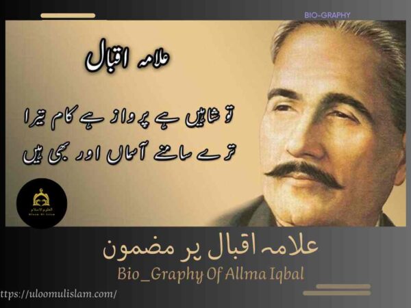 علامہ اقبال پر مضمون