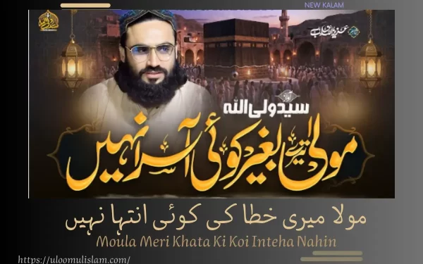 مولا میری خطا کی کوئی انتہا نہیں – Moula Meri Khata Ki Koi Inteha Nahin